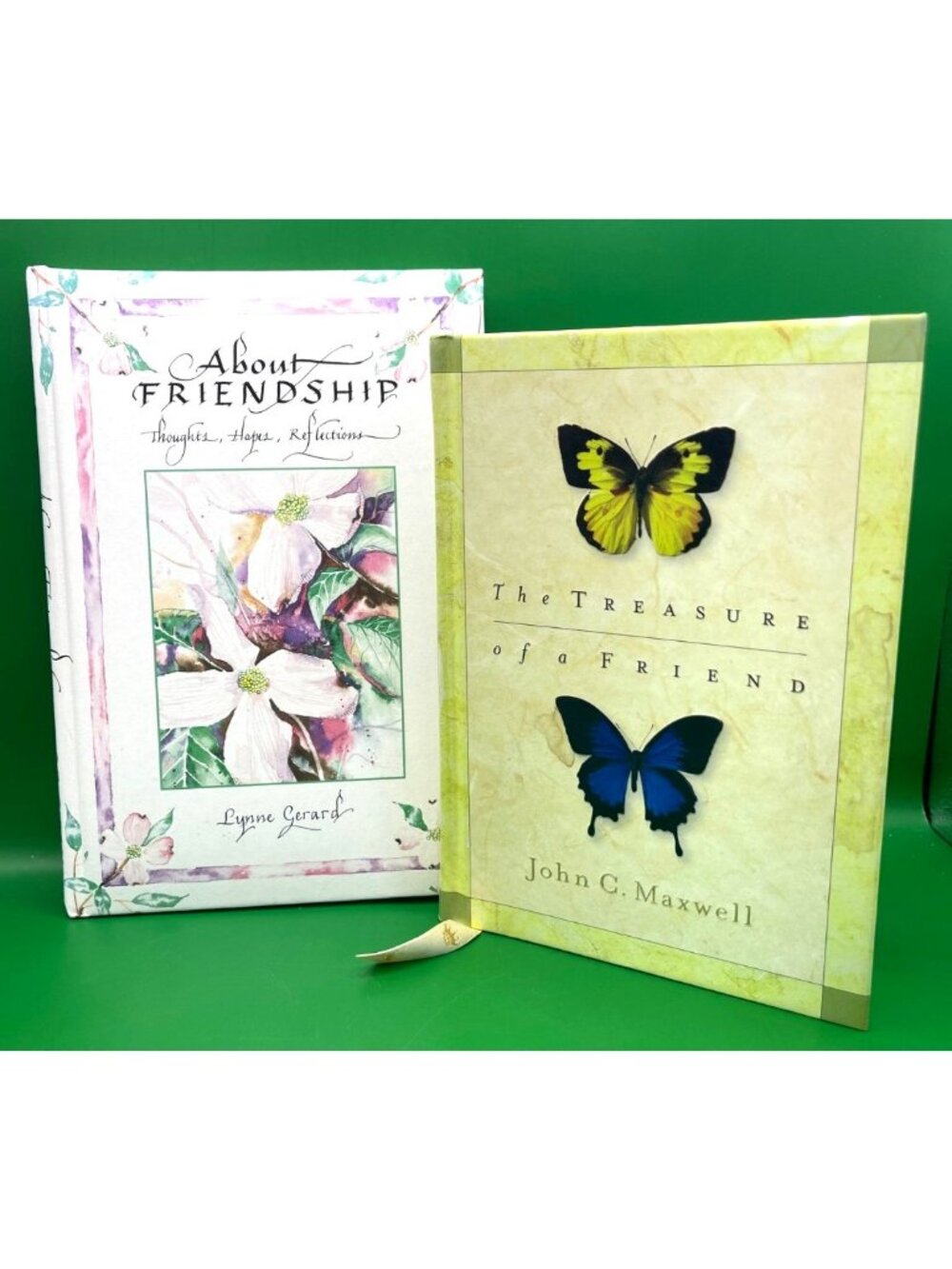 Friendship Quotes & Stories Gift Book Butterflies Floral Garden Set of 2 Nature